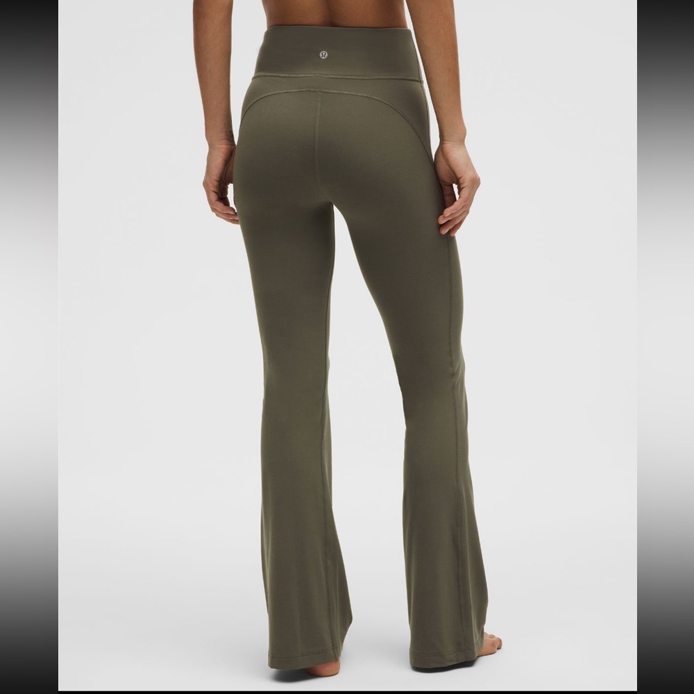 Lululemon Dark Green Flare Pants - Picture 3 of 7